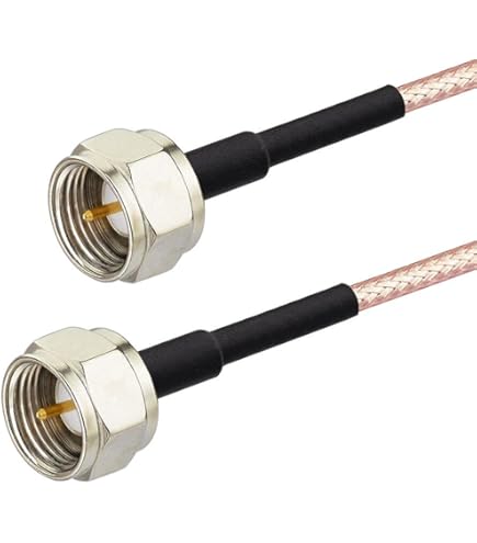 TV Freeview Satellite Coassiale Attacco F A RF Spina Maschio Cavo - Foto 13