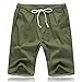 Produktbild friendGG Herren Shorts Gerade Freizeithosen,Herren Übung Overalls,Männer Casual Sport Slim Fit Hosen,Sporthose Kurz Sport Shorts Jogginghose Laufhose Fitness Freizeit Trainingshose (L, Grün)