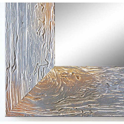 Spiegel Wandspiegel Badspiegel - Capri Grau 5,8 - handgefertigt - 200 Größen zur Auswahl - Modern, Vintage, Shabby - 70 x 140 cm AM