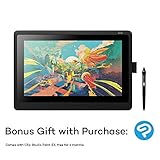 Wacom Cintiq 16 Creative Pen Display for On Screen Sketching, Illustrating and Drawing with 1920 x 1080 Full HD Display, Vibrant Color and Unbelievable Pen Precision, Compatible with Windows and Mac