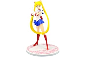 Hilloly Sailor Moon Action Figure, Modelli di Figure di Anime,18cm Sailor Moon Anime Cake Toppers Anime Figure,PVC Collezione di anime Personaggio del gioco Modello Figurine Statua