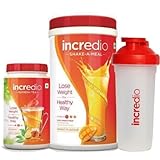 Incredio Meal Replacement Shake, Mango (500g) and Refresh Tea, Honey Lemon (200g) and  a free shaker RS.957 (42.00% Off) - Amazon