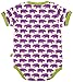 loud + proud Organic Cotton Short Sleeve Body (Plum, 6-12 Months)