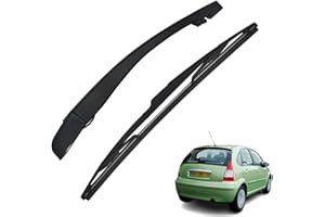 Ruolin Brazo Limpiaparabrisas Trasero y Escobillas Limpiaparabrisas, Juego de Cuchillas del Brazo del Limpiaparabrisas Trasero Compatible con C3 2002-2017, Compatible con 307 SW 2002-2017