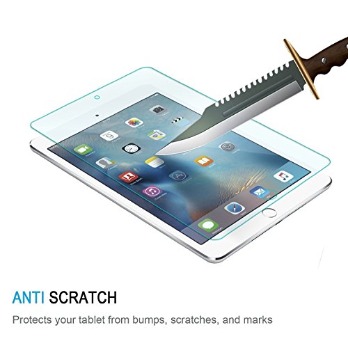 ELTD iPad 9.7 2017 Displayschutz, Glas Folie Schutzfolie Glas Panzerfolie Displayschutzfolie für APPLE iPad 9.7 2017 Klar Anti-Kratz Screen Protector Displayschutz – 9H Hardness aus - 3