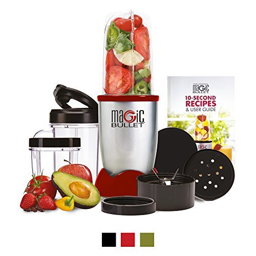 The Original magic Bullet Blender, Mixer & Food Processor 11-Piece Set (Red) by Magic Bullet