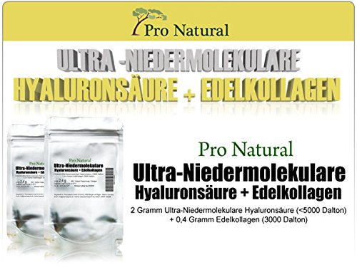 2,4g Hyaluronsäure + Edelkollagen zum selber herstellen eigener Kosmetik / Hyaluron Gel / Creme - 2