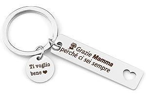 BOMEON Regalo Mamma,Regali Festa Della Mamma,Idee Regalo Per La Festa Della Mamma,Portachiavi Festa Della Mamma,Regalo Compleanno Mamma,Festa Della Mamma Regalo Originale Personalizzato,Regalo Neo Mamma