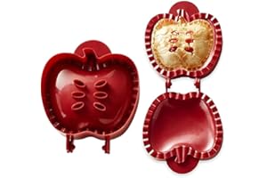 QXIAO Handkuchenformen zum Backen, wiederverwendbare Kuchenform, One-Press Hand Pies Maker Mini Hände Teigpresser Pocket Pie Formen Apfel Kürbis Weihnachtsbaum Form Pocket Cookie Mold Kits für Xmas Party