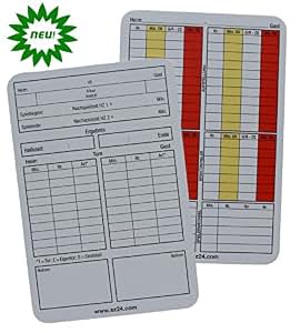 Schiedsrichter Spielnotizkarten Fussball 100 Stück NEUE GENERATION