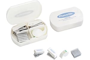 VALICAER Mini Tacker Set Mini Heftgerät Tacker Klein Mini mit 500 Standard No. 10 Heftklammern, Lochzange für Papier 5.5mm Klebebandabroller inkl, Tragbar für Schulen Arbeitsplätze Familien Unternehmen (Weiß)