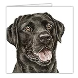 Labrador schwarz Lab Hund Geschenk – Qualität Grüße...