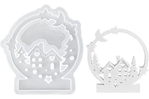 Kabwea Molde de Silicona para Navidad - Casas y Fundición