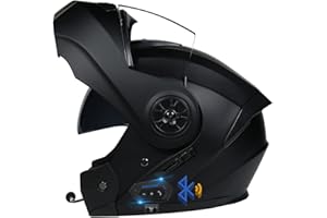 CNNGU Casque Modulable Moto Bluetooth Intégral Casque, ECE Homologué, Coque Haute Résistance, Respirante Et Confortable, pour Adultes, Femmes Et Hommes