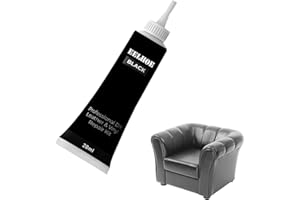 SCOBUTY Crema De Reparación De Cuero,Crema de Renovación de Cuero,Crema Reparadora De Cuero, Reparación y Protección de Arañazos en Cuero para Asientos de Automóvil, Sofás, Abrigos de Cuero, Negro