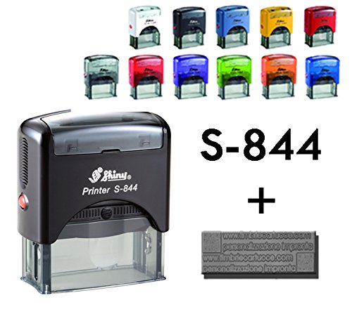 Shiny S-844 58 x 22mm Azul, Gris, Rojo, Amarillo sello - sellos (Negro, Azul, Gris, Rojo, Amarillo)