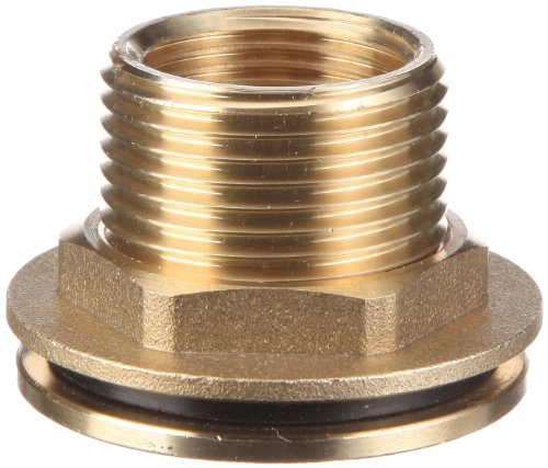 Puteus GmbH 34903-E Regentonnendurchführung, 1"x3/4", Messing