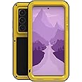 LOVE MEI for Samsung Galaxy S24 Ultra Case,[Without Screen Protector] Outdoor Sports Military Heavy Duty Metal Cover Shockproof Dustproof Full Body Protective Case (Yellow, S24 Ultra)