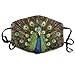 Produktbild Masken, Masken für Erwachsene, Peacock Feathers Out Vibrant Colors Breathe Healthy Face Mask Dust, Allergy & Flu; Adjustable Ear Loops, Washable Antimicrobial