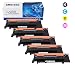 Produktbild 5 Pack Amstech kompatibel toner CLT-K404S CLT-C404S CLT-M404S CLT-Y404S Tonerkartusche replacement fuer Samsung SL-C430 SL-C430W SL-C480 SL-C480W SL-C480FW SL-C480FN Schwarz-1500 Seiten, Cyan /Gelb /Magenta-1000 Seiten; 1 Set+ 1 Black