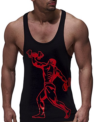LEIF NELSON GYM Herren Fitness Stringer LN07233-Body- - 2