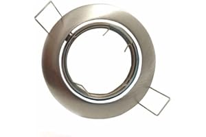 Support Spot Encastrable GU10 LED Orientable Rond INOX - SILAMP