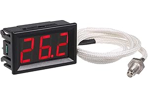 RUIZHI XH-B310 XH-B310 Termometro Digitale Industriale 12 V -30~800 °C Misuratore di Temperatura K-Type M6 Termocoppia Tester