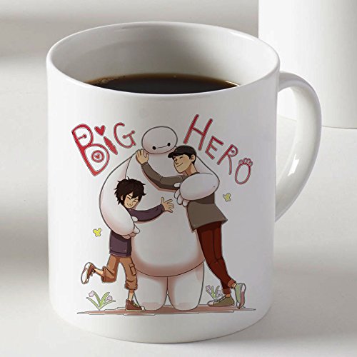 Big Hero 6 Hiro Baymax de café dos lados