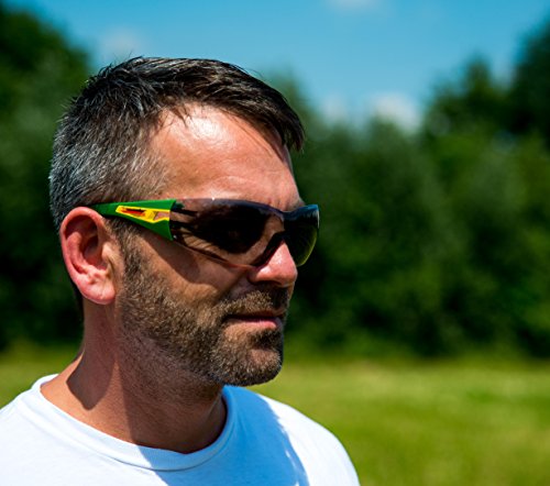 Uvex Pheos Arbeitsschutzbrille und Freizeitbrille Soccer Edition inklusive Stoff-Etui, grün, Pheos1a - 4