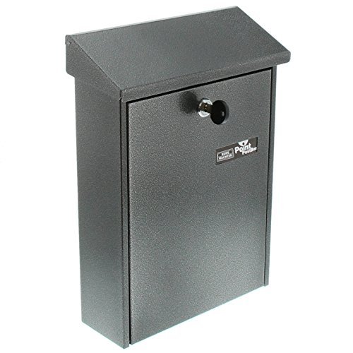 Burg-Wchter Slot in A4Letter Box with Hinged Rain Roof Galvanised Steel, Daily 5861E, Iron by Burg-Wchter