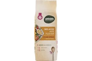 NATURATA Melasse Hefeflocken, Nachfüllbeutel 2 x 200 g