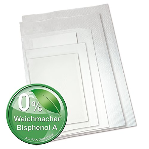 Allvac Testset Vakuumbeutel und Kochvakuumbeutel in verschiedenen Gren von Allpax