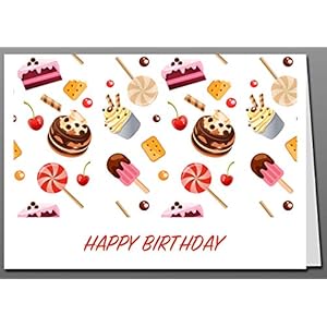 Glückwunschkarte + Briefumschlag + Adressaufkleber 