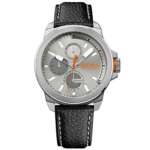 BOSS Orange Herren-Armbanduhr NEW YORK Multi Analog Quarz Leder 1513156 BOSS Orange Herren-Armbanduhr NEW YORK Multi Analog Quarz Leder 1513156