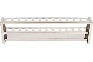 Sheens Portaprovette per provette in Acciaio Inossidabile a 12 Fori per fiale Porta provette per Chimica Provetta per provette in Vetro Liquido per reagentiPortaprovette