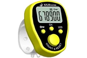 rongweiwang -Stich Marker Reihenzähler LCD Zähler, Ring stelligen Stichmaschine, elektronische elektronische Digital Tally Zähler Sewing Knitting Weave Werkzeug