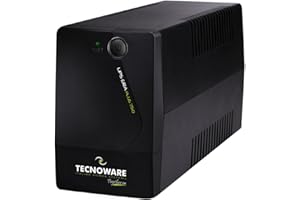 ‎TECNOWARE POWER SYSTEMS Tecnoware UPS 750VA für PC/Modem, NICHT für Gaming/Konsole, ERA PLUS USV mit 2 Schuko, Schutz bei Stromausfall und Spannungsschwankung, ideal für PC, Modem, Überwachung, Kasse, NAS, POS