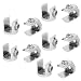 Produktbild sourcing map 10 Stk Zinklegierung Glashalter Glasklemme Glas Klemmhalter für 9mm-12mm Dicke DE de