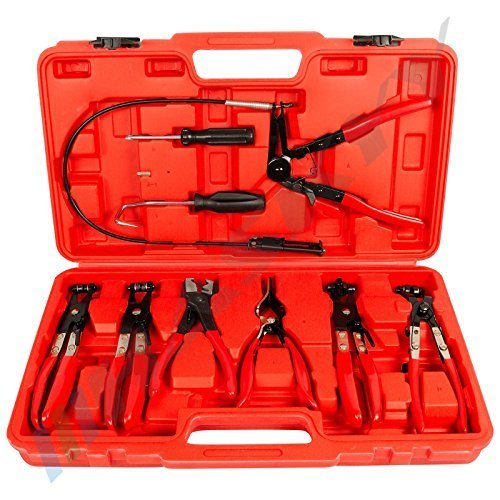 Schlauchklemmenzangen Set inkl. Koffer Schlauchschellenzangen Zangen Satz Set CSKZ9T-15