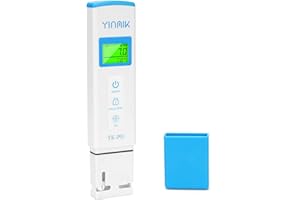 YINMIK pH Meter, Digital pH Tester for Hydroponics, pH Temp Meter with Horizontal Display for Pool, Spa, Hot Tub, Indoor Plants, Koi Ponds, Drinking Water, Wine Beer Making, Aquarium, Aquaculture