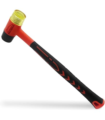 PROREGAL Gummihammer Doppelkopf - 3,5cm Für Schonende Montage