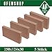 Produktbild 250x124x30 5 Stk Schamotteplatte Schamott Kachelofen Schamotte