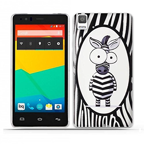 Funda BQ Aquaris E5 - Fubaoda - 3D Realzar  Linda Patr  n  Gel de Silicona TPU  Fina  Flexible  Resistente a los ara  azos en su parte trasera  Amortigua los golpes  funda protectora anti-golpes para BQ Aquaris E5