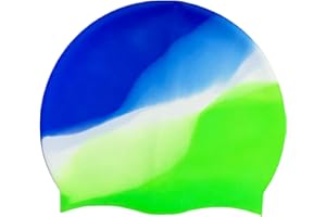 WOWTLMY Kids Swimming Cap for Girls Boys Children,Silicone Kids Swim Hats for Long Hair and Short Hair,Comfortable Unisex Teens Kids Swimming Cap