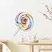 Produktbild Jedfild schöne Karte 3D Clock Poster Kind Schlafzimmer mute Wanduhr mit sieben farbigen Wave Board Zucker Wecker Poster