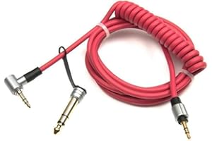 Panlouting Ricambio Cavo Audio Cavo per Cuffie Aux 3,5mm 6,5mm compatibile con Cuffie Beats by Dr. Dre Solo Studio Pro Detox Wireless Mixr Executive Headset