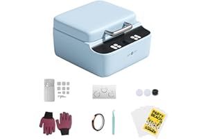 HTVRONT H17 Phone Cases Heat Press - Automatic Vacuum Heat Press Machine for Phone Cases- Sublimation Press for Custom Phone Case, Badges, Coasters, Includes Film & Fixture (Compatible with iPhone)