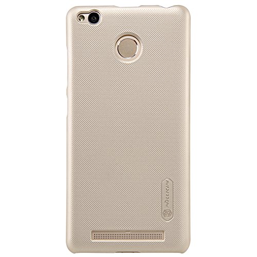 Nillkin Frosted Shield - Carcasa Trasera Protectora y Antideslizante   Film de Pantalla para Xiaomi Redmi 3 Pro   3s - Dorado