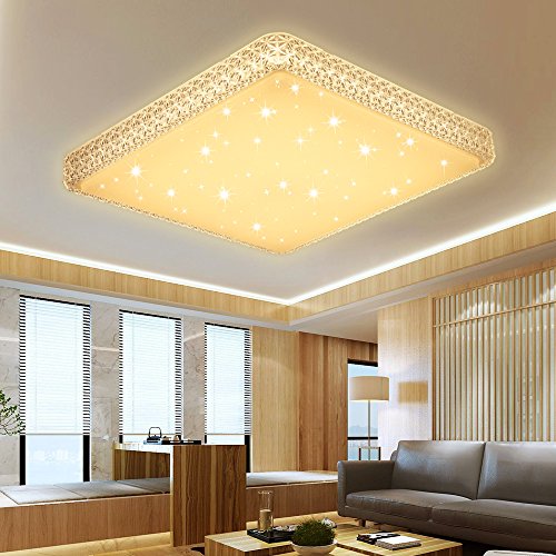 VGO® 60W Plafoniera luce Stellare Effetto Crystal Bianco Caldo LED Corridoio Plafoniera Angolare Bella lampada da Bagno