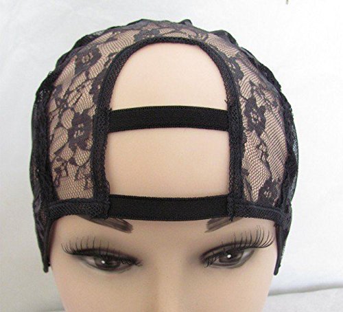 With attached Combs. Wide Gap Middle U Part Wig Making Cap. 3.5'' X 3.5''. Ideal for adding closure. With Adjustable Sturdy Straps. Medium Size